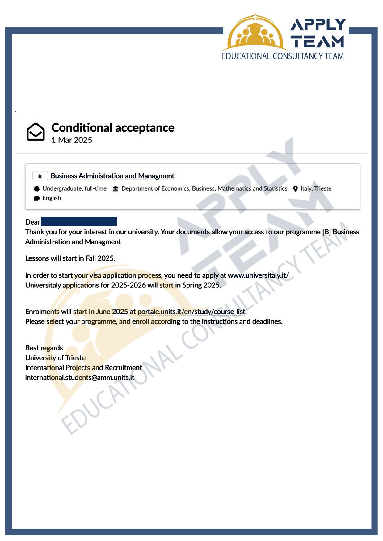 برگه پذیرش موسسه اپلای تیم-6